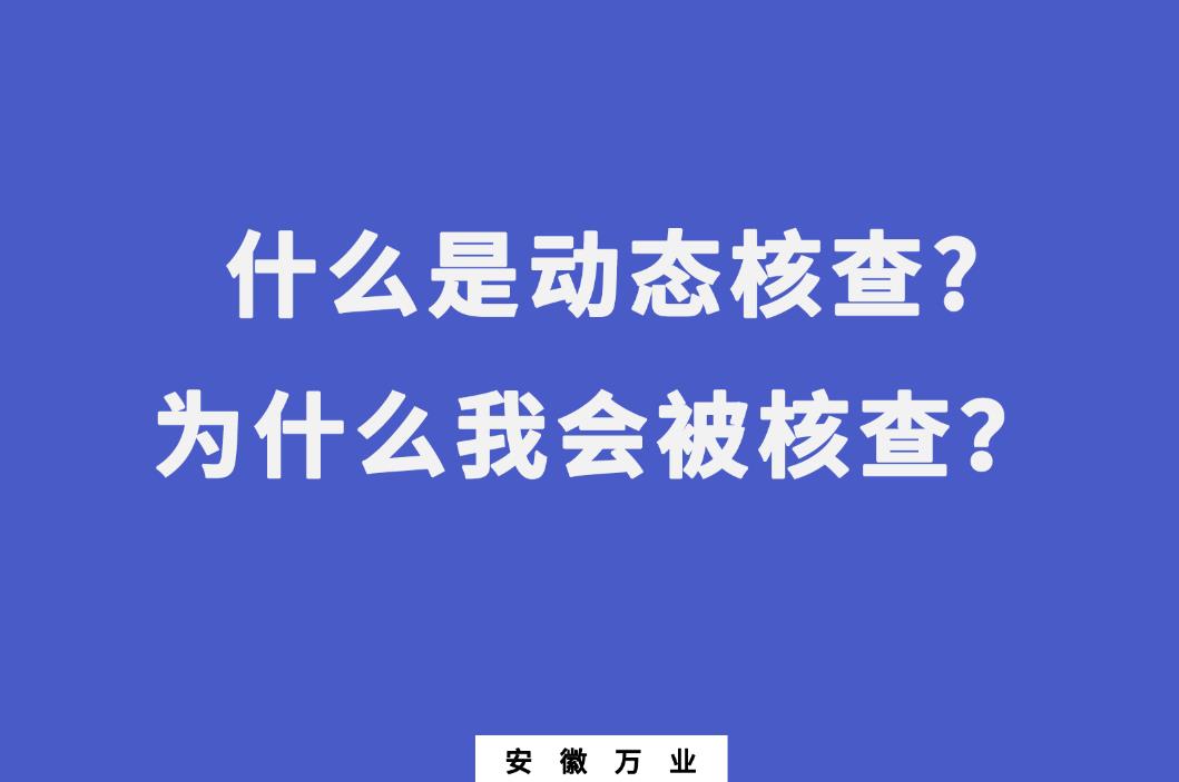 什么是動態核查?為什么我會被核查?